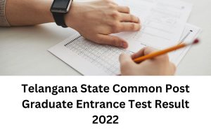 Telangana State CPGET 2022 Result