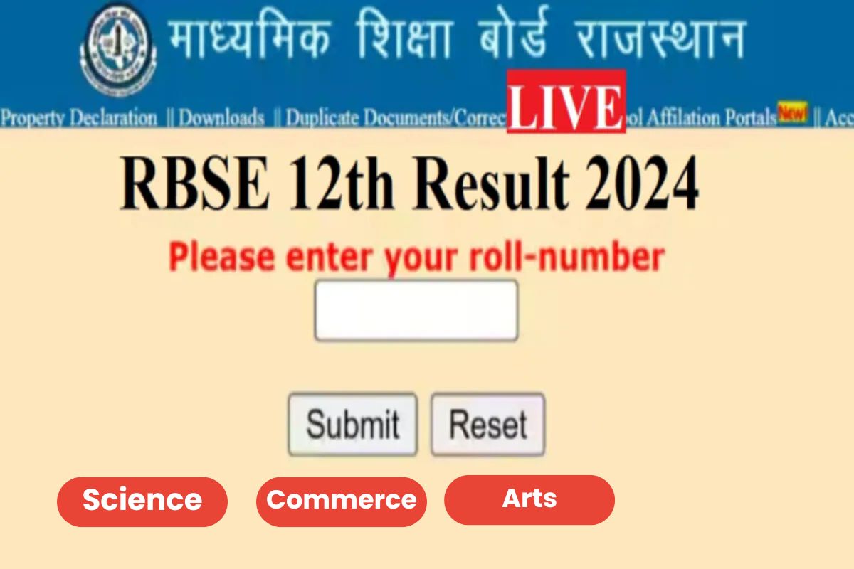 [Direct Working Link] Rajasthan Board RBSE 12th Result 2024